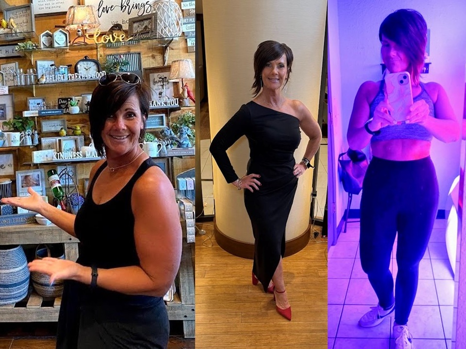Cheryl Kayzar side-by-side before and after photos